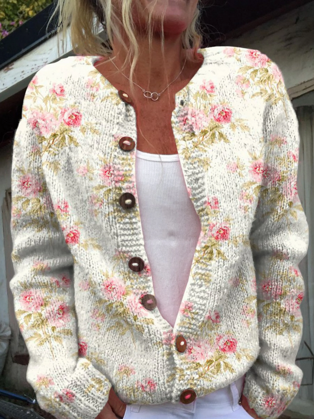 Abigail |Fresh Flower Print Cardigan