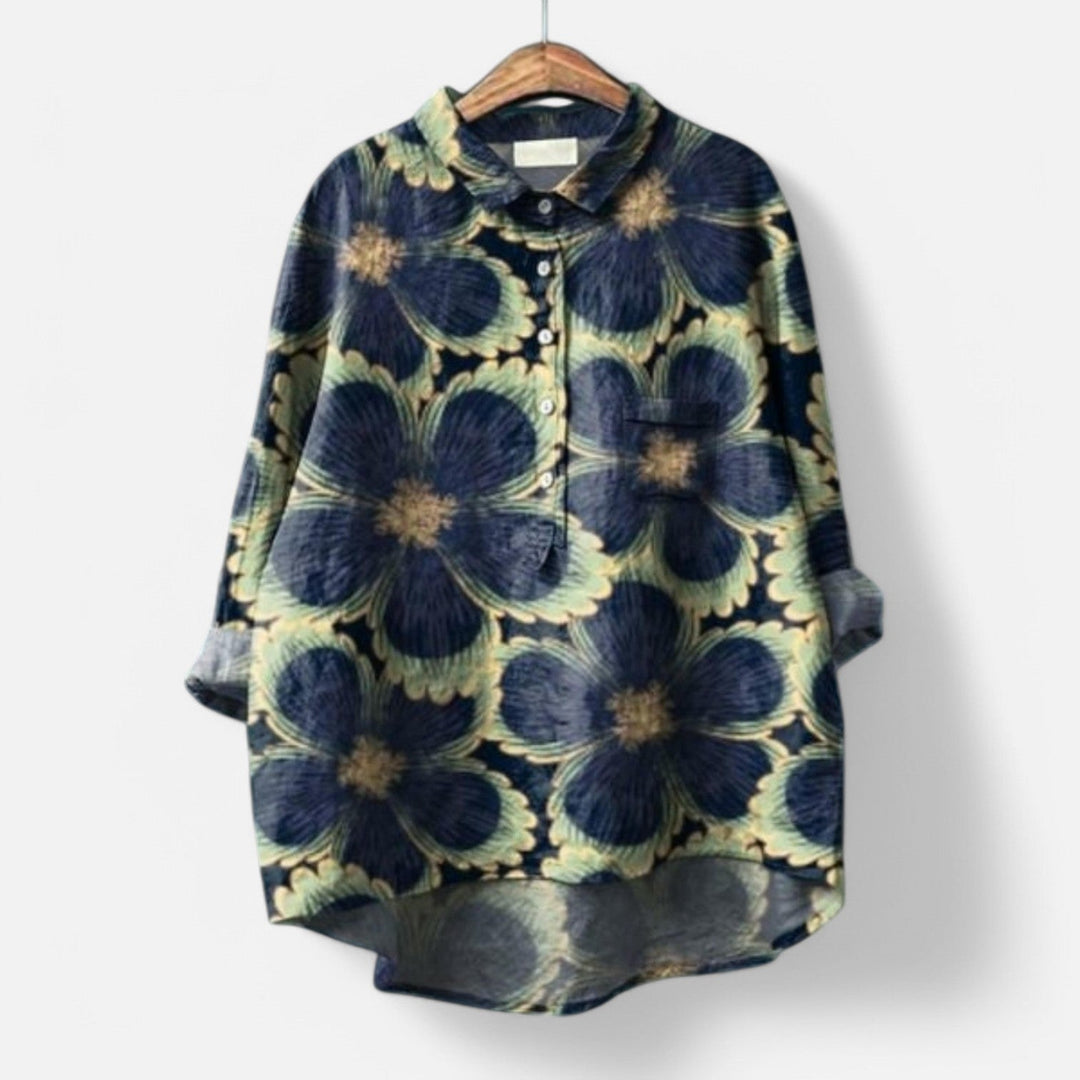 Kiara™ | Chic Floral Loose Fit Blouse