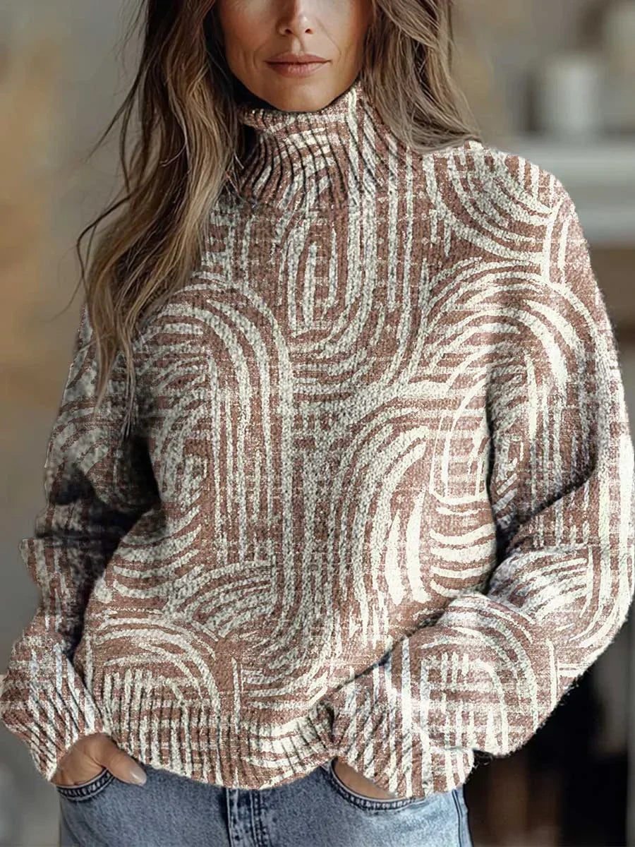 Elle | Cozy Autumn Glow Turtleneck Sweater