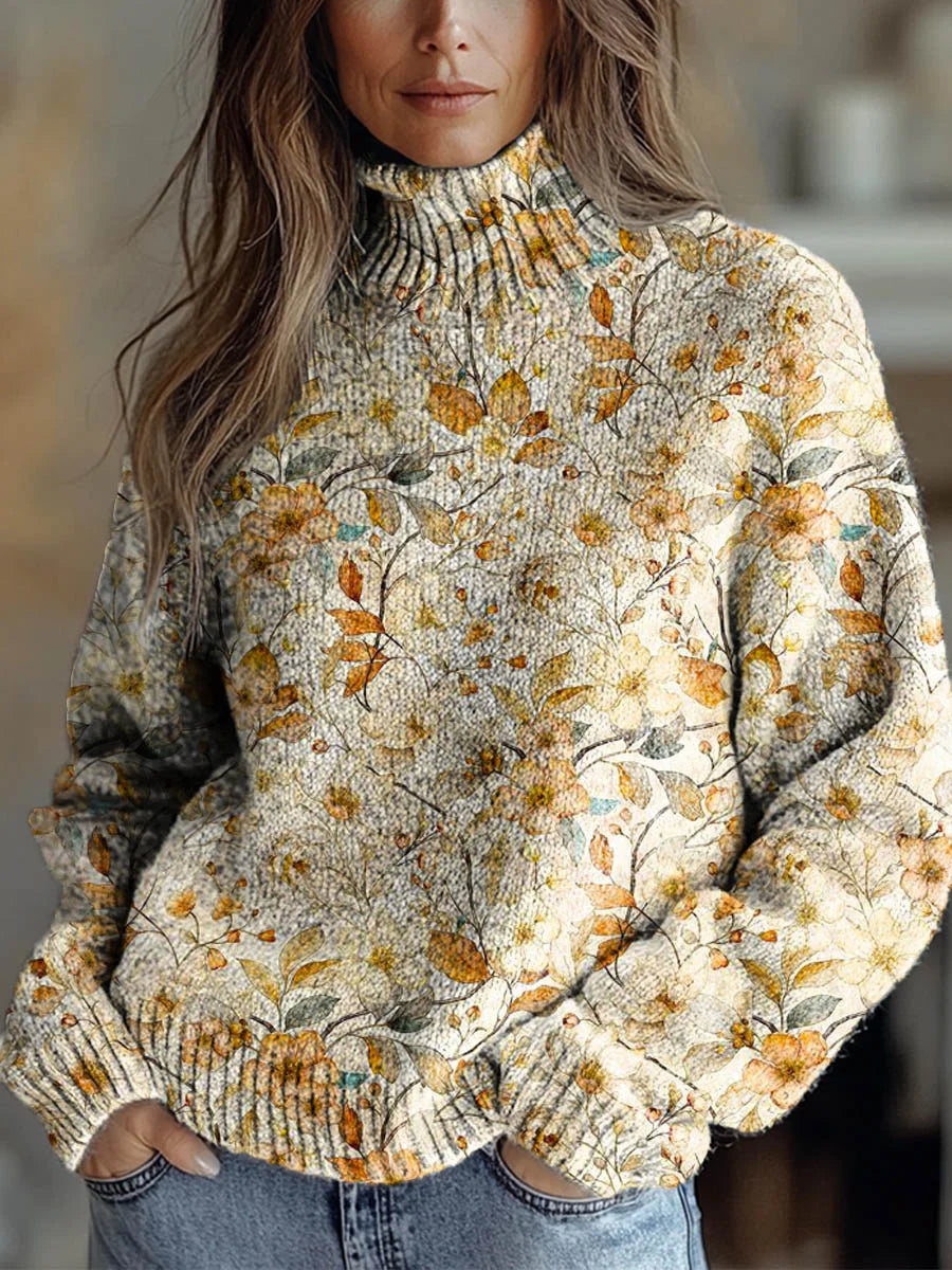 Elle | Cozy Autumn Radiance Turtleneck Sweater