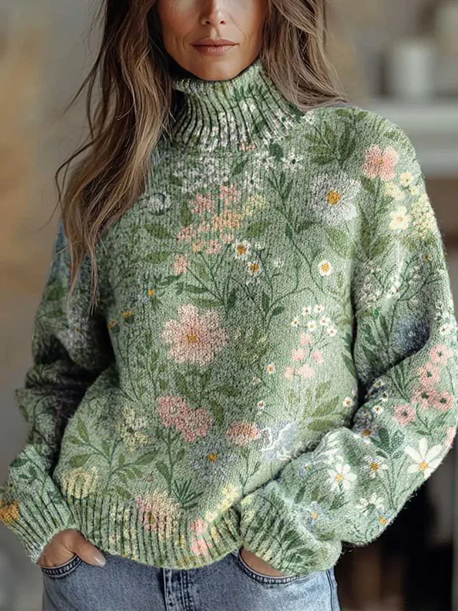 Elle | Cozy Autumn Radiance Turtleneck Sweater