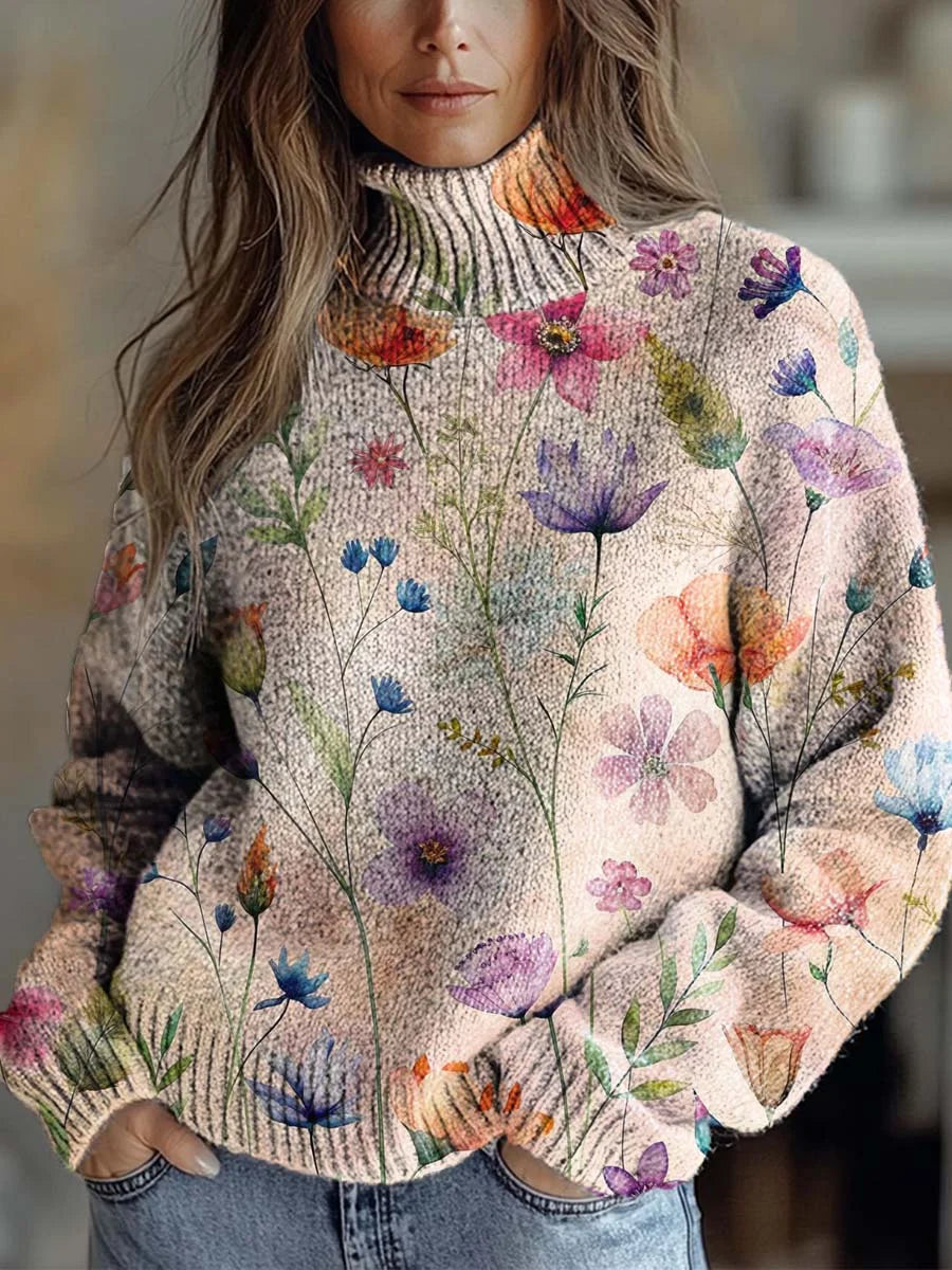 Elle | Cozy Autumn Radiance Turtleneck Sweater
