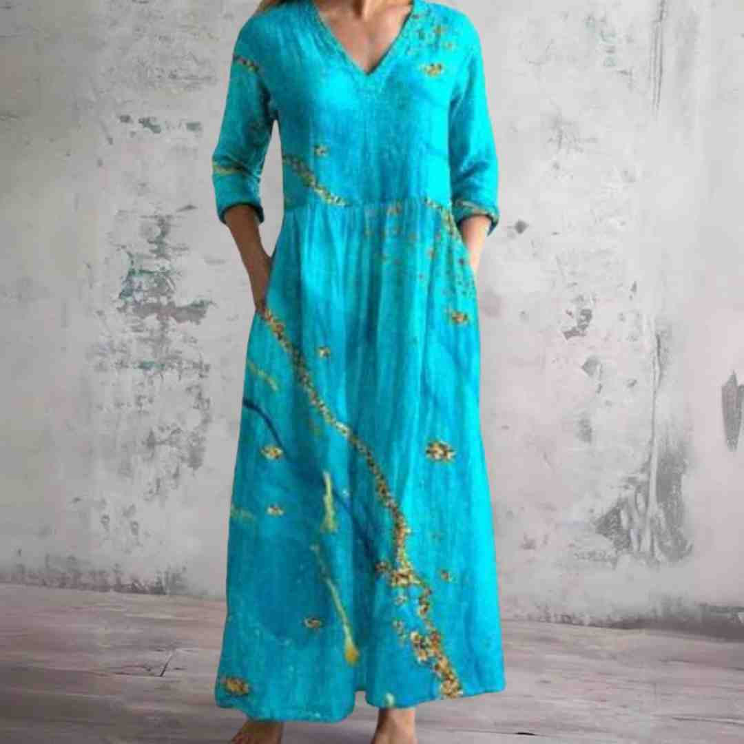 Sophia | Vintage Floral Maxi Dress