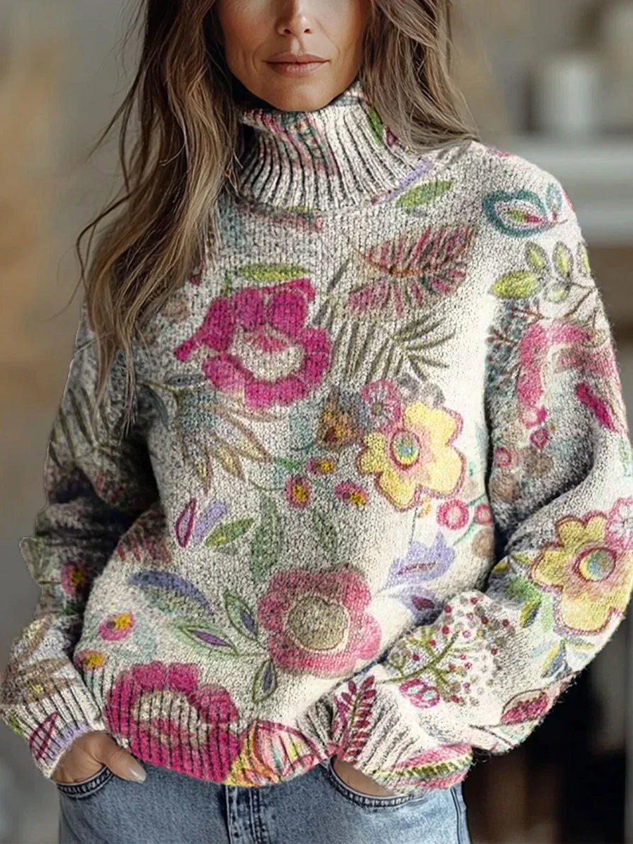 Elle | Cozy Autumn Radiance Turtleneck Sweater