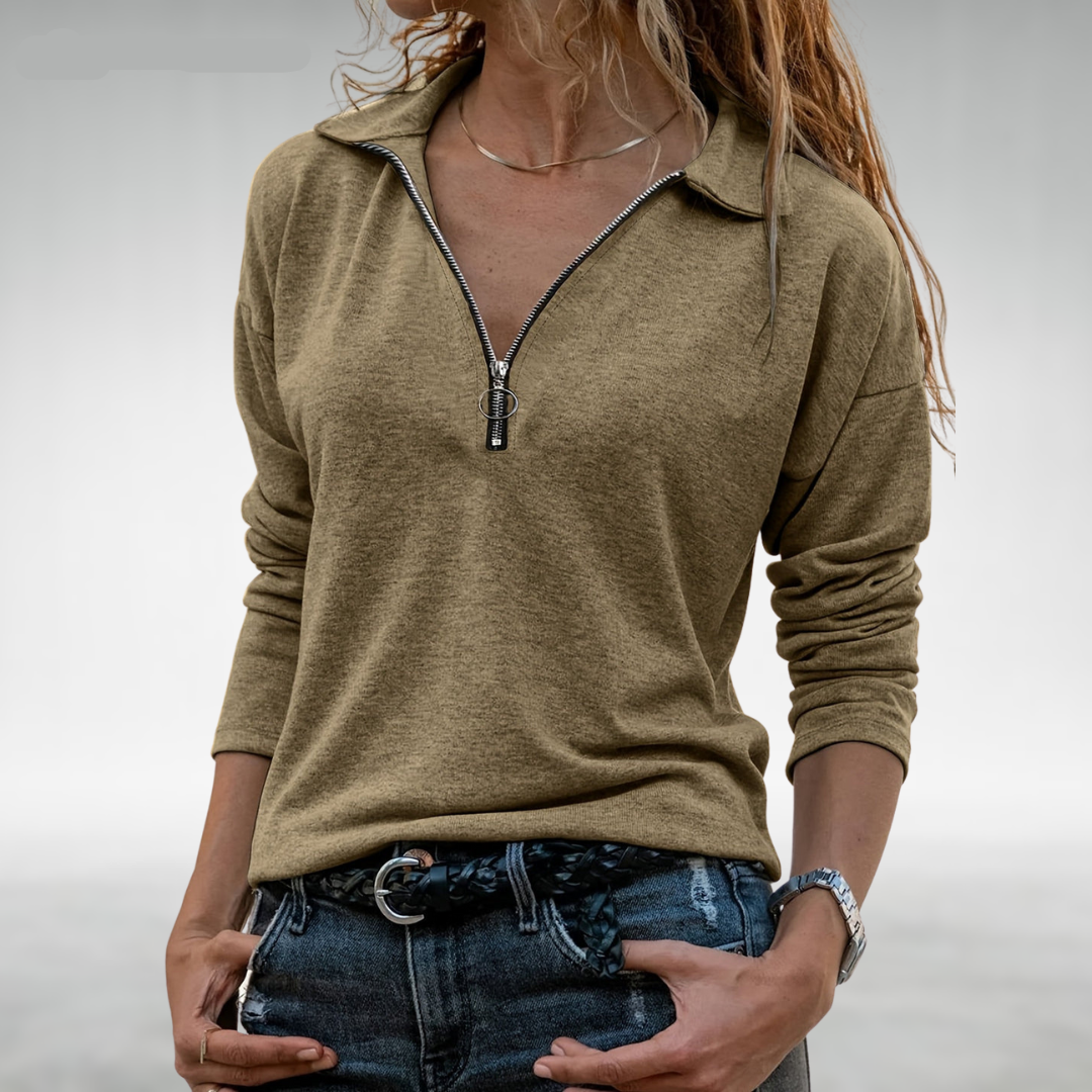 Zoe | Women's Half-Zip Sweater