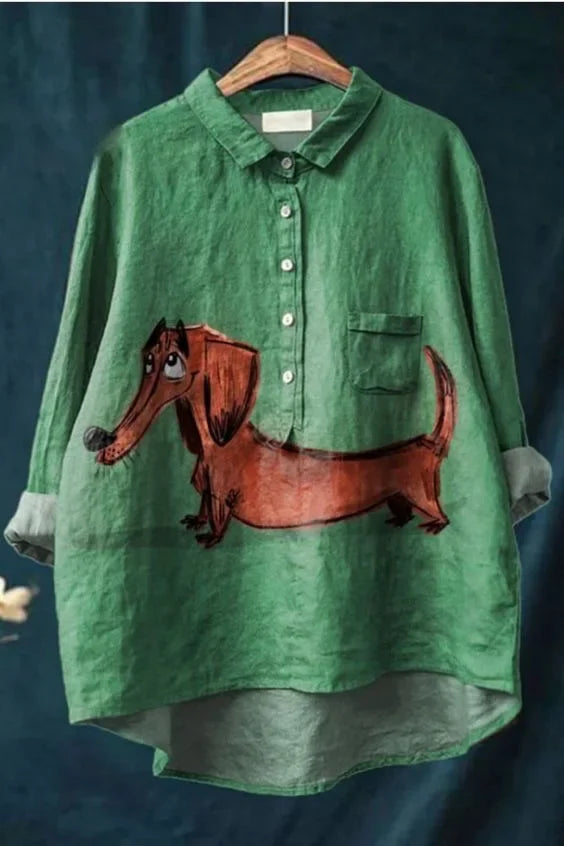 Elle | Light Shirt with Unique Pattern