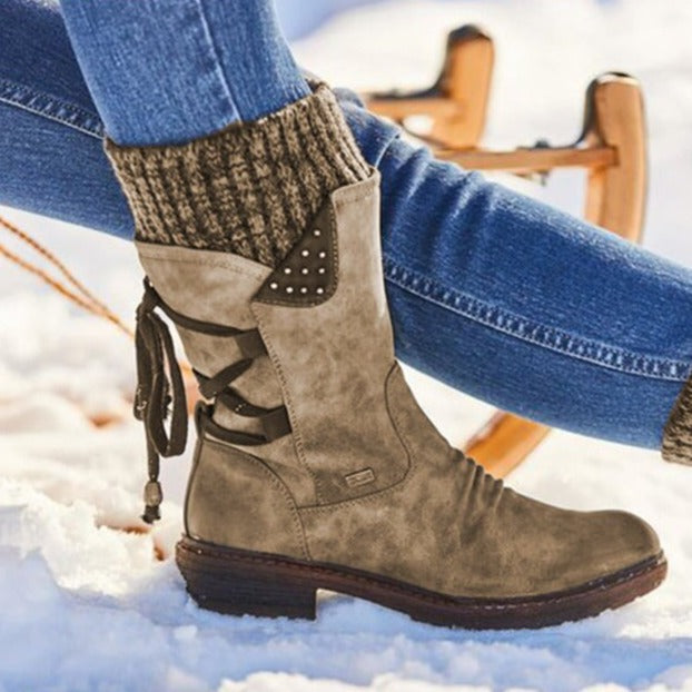 Erika - Stylish Mid-Calf Booties