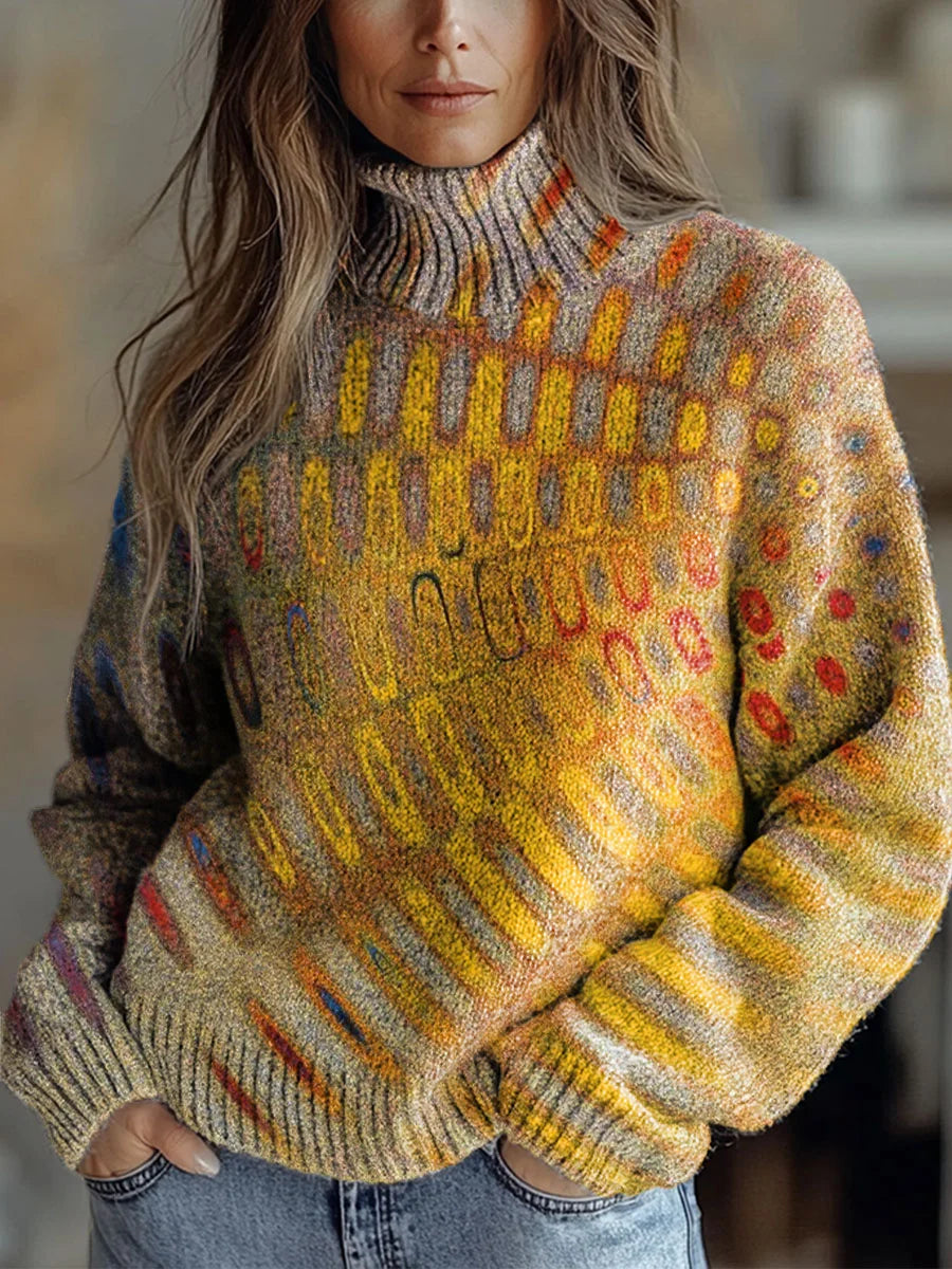 Elle | Cozy Autumn Radiance Turtleneck Sweater
