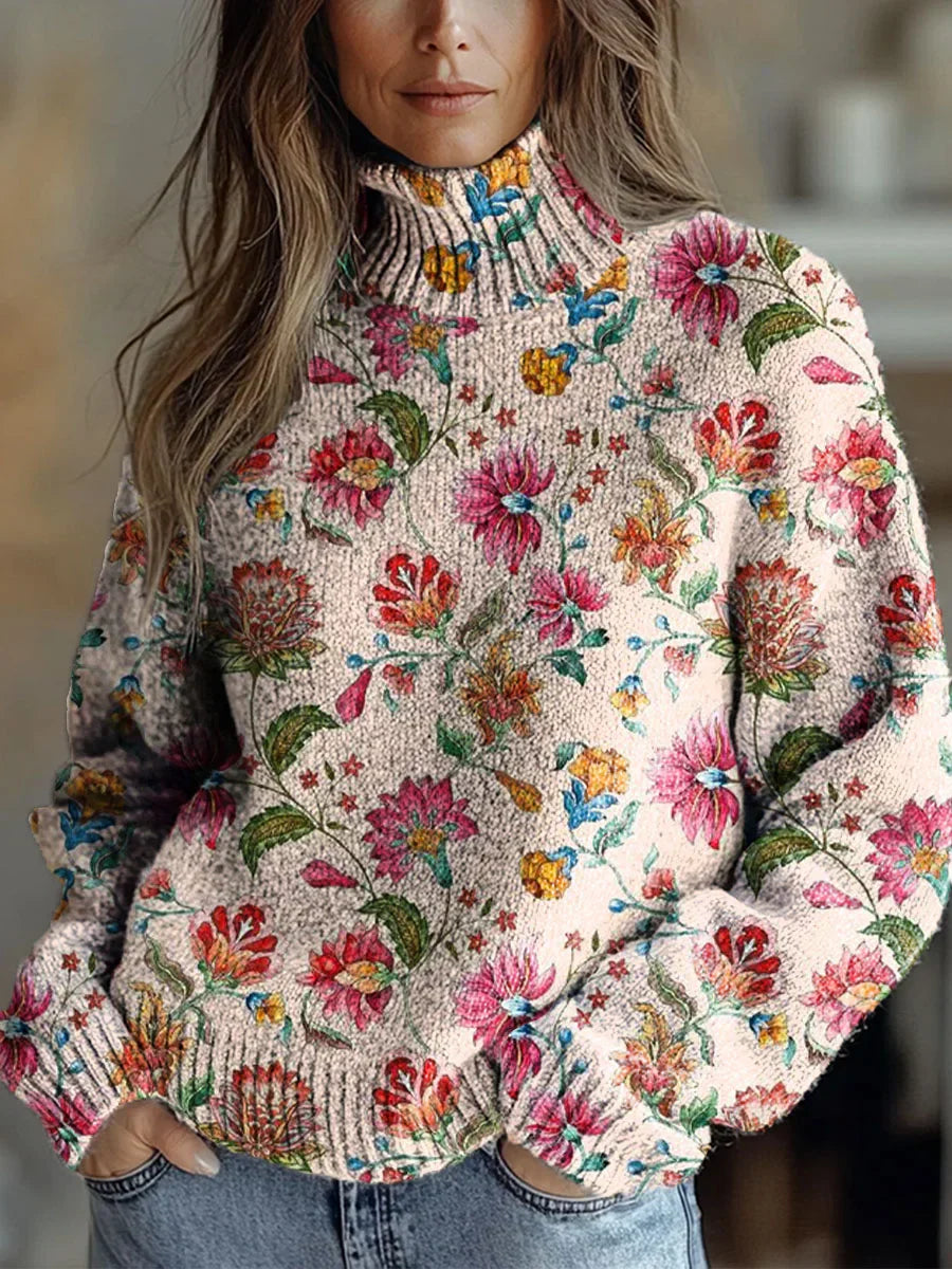 Elle | Cozy Autumn Radiance Turtleneck Sweater