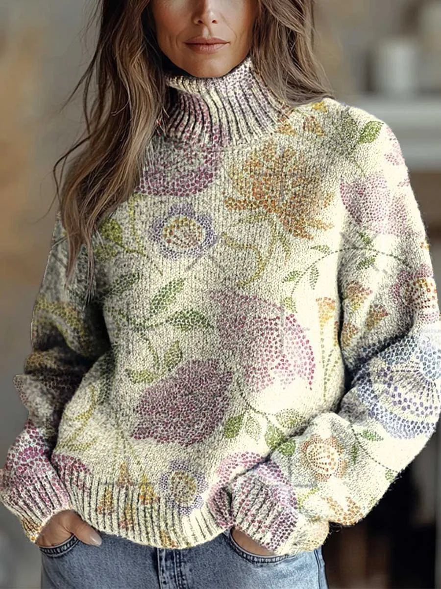 Elle | Cozy Autumn Glow Turtleneck Sweater