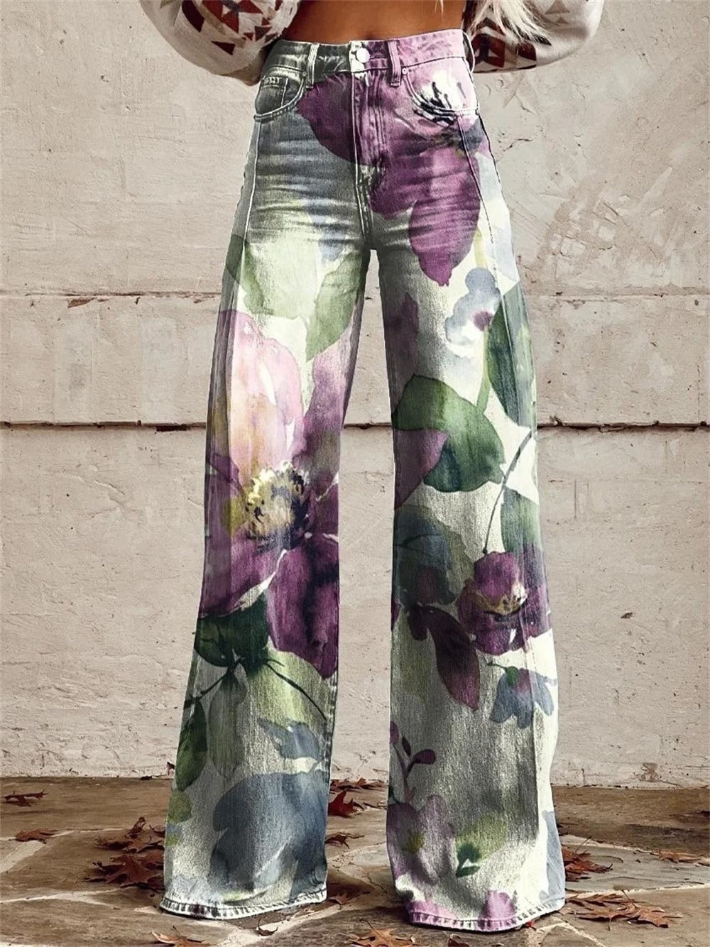 Sophia™ - High Waisted Wide Leg Trousers