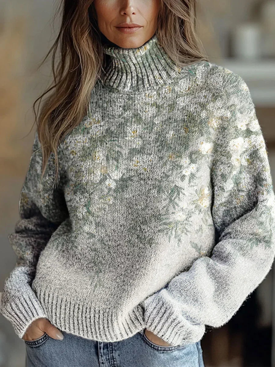 Elle | Cozy Autumn Radiance Turtleneck Sweater