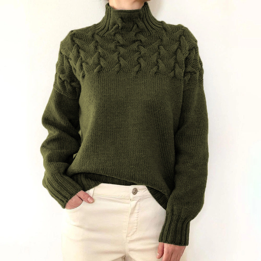 Maeve - Elegant High Neck Sweater