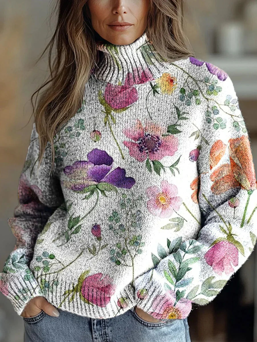 Elle | Cozy Autumn Radiance Turtleneck Sweater