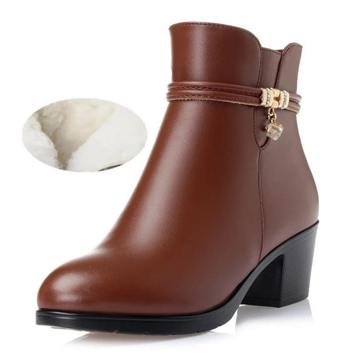 Frederika – Chic Winter Boots with Zipper Detail