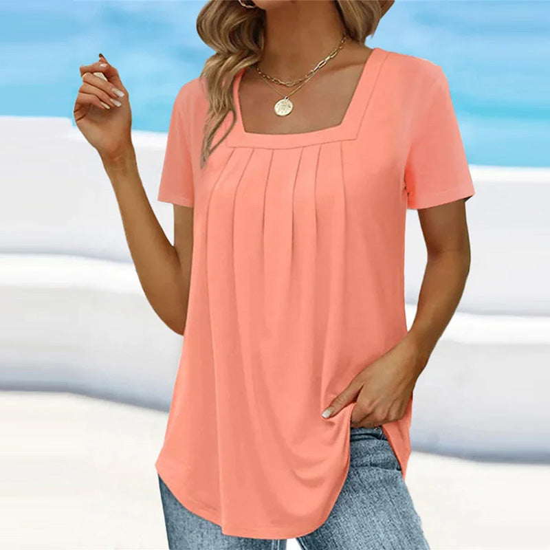 Brenda™ | Chic Pleated Blouse