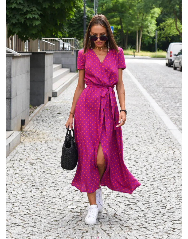 Samantha™ - Chic Floral Elegance Dress