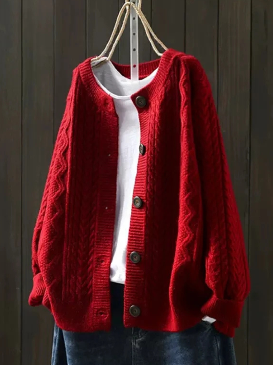 ELLE | CABLE CARDIGAN