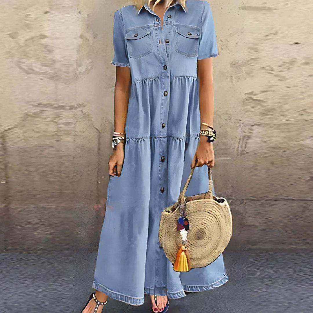 Barbara | Classic Denim Dress