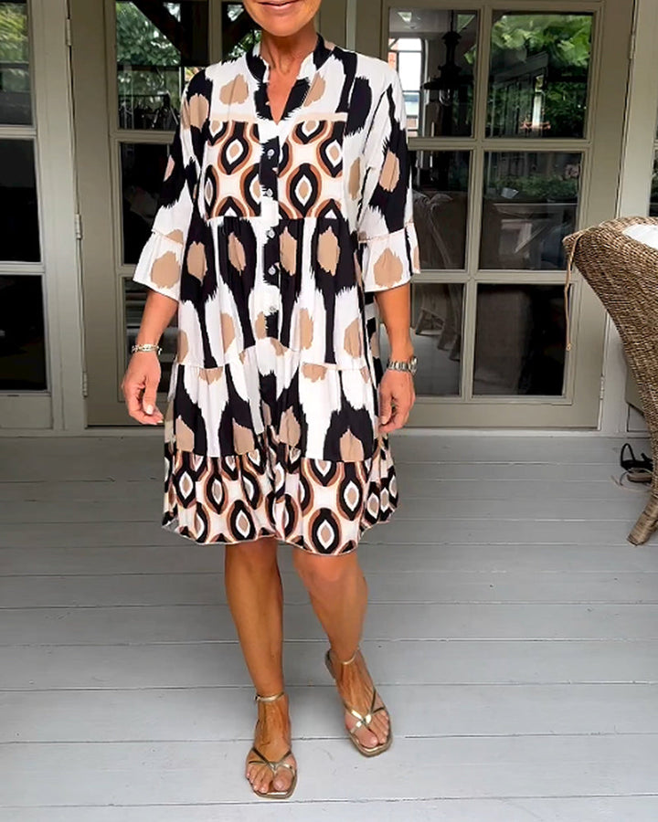 Sophie™ - Chic Floral Midi Dress
