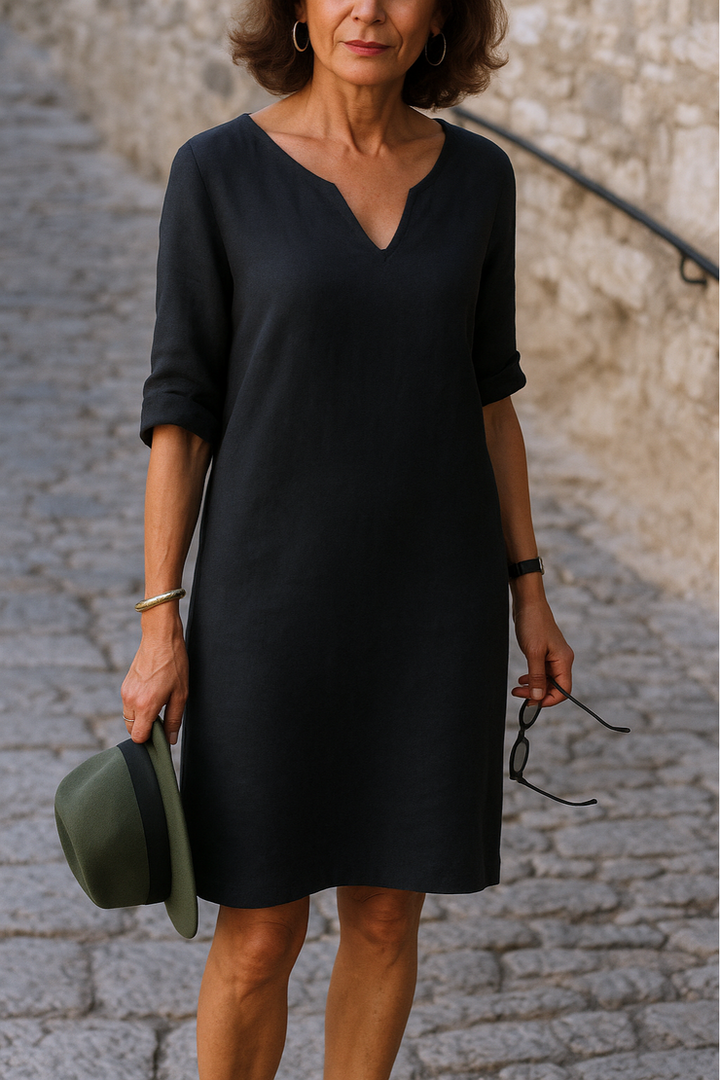 Melanie | Elegant V-Neck Dress