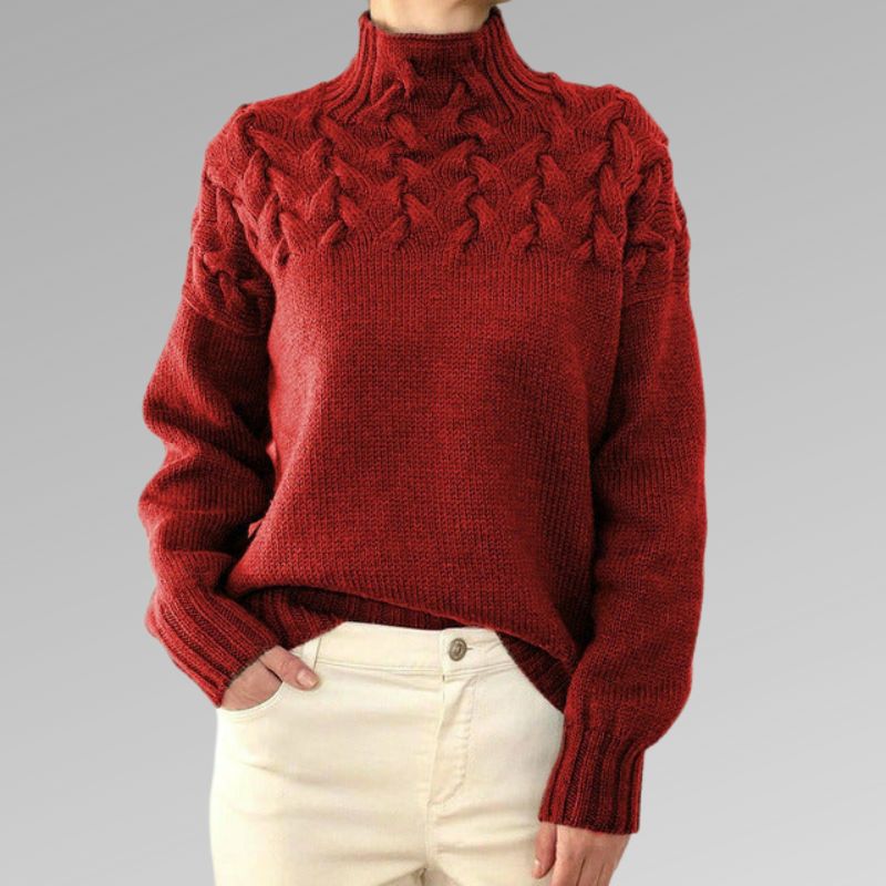 Maeve - Elegant High Neck Sweater