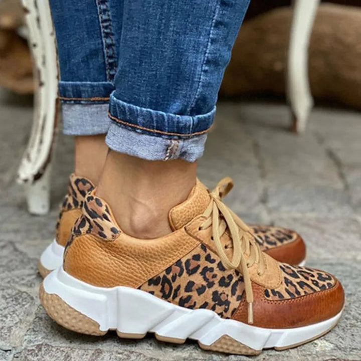 Sierra Luxe™ – Bold Comfort Leopard Sneakers