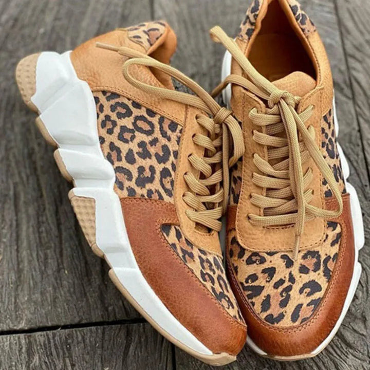 Sierra Luxe™ – Bold Comfort Leopard Sneakers