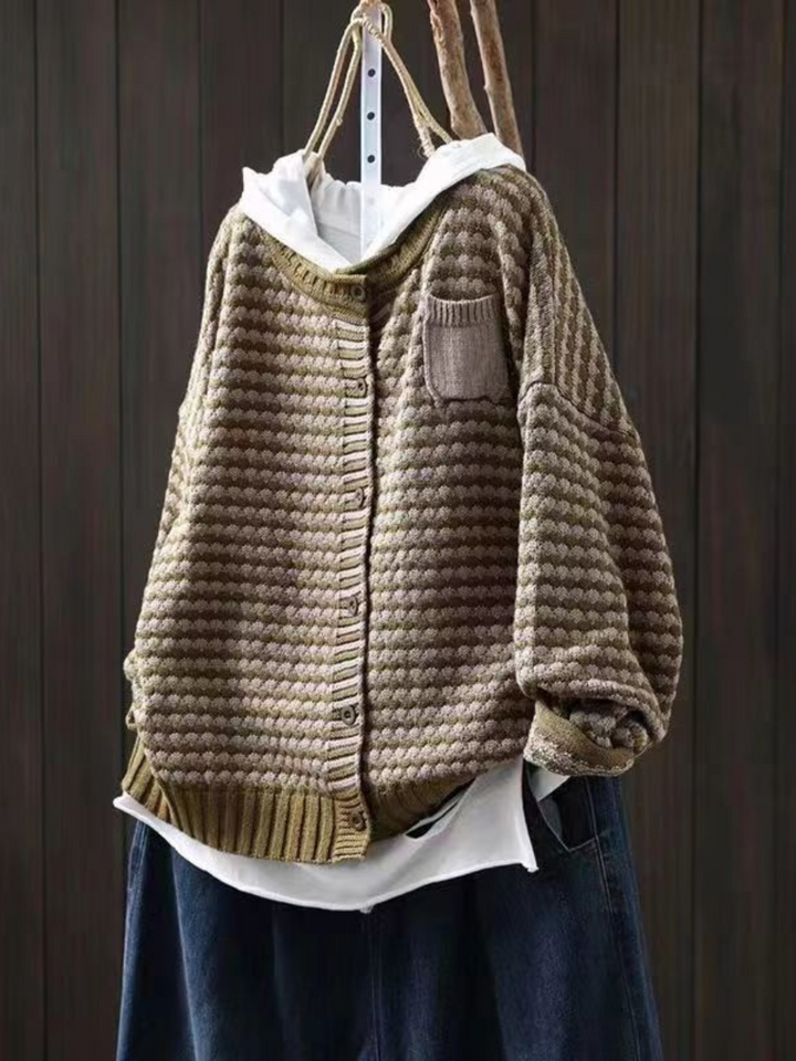 ELLE | TEXTURED KNIT CARDIGAN