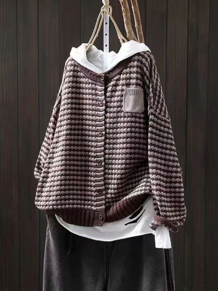 ELLE | TEXTURED KNIT CARDIGAN