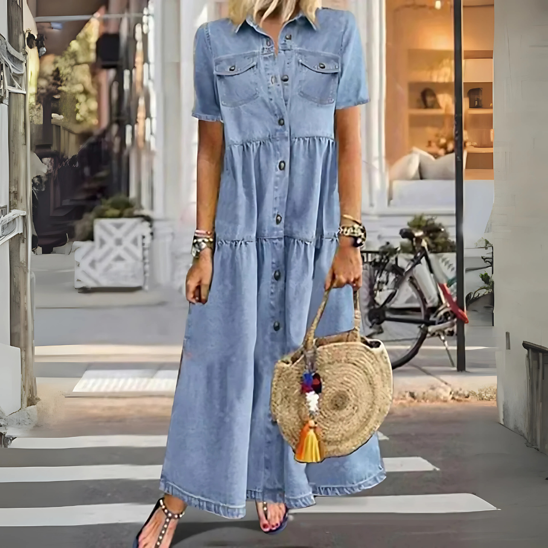 Barbara | Classic Denim Dress