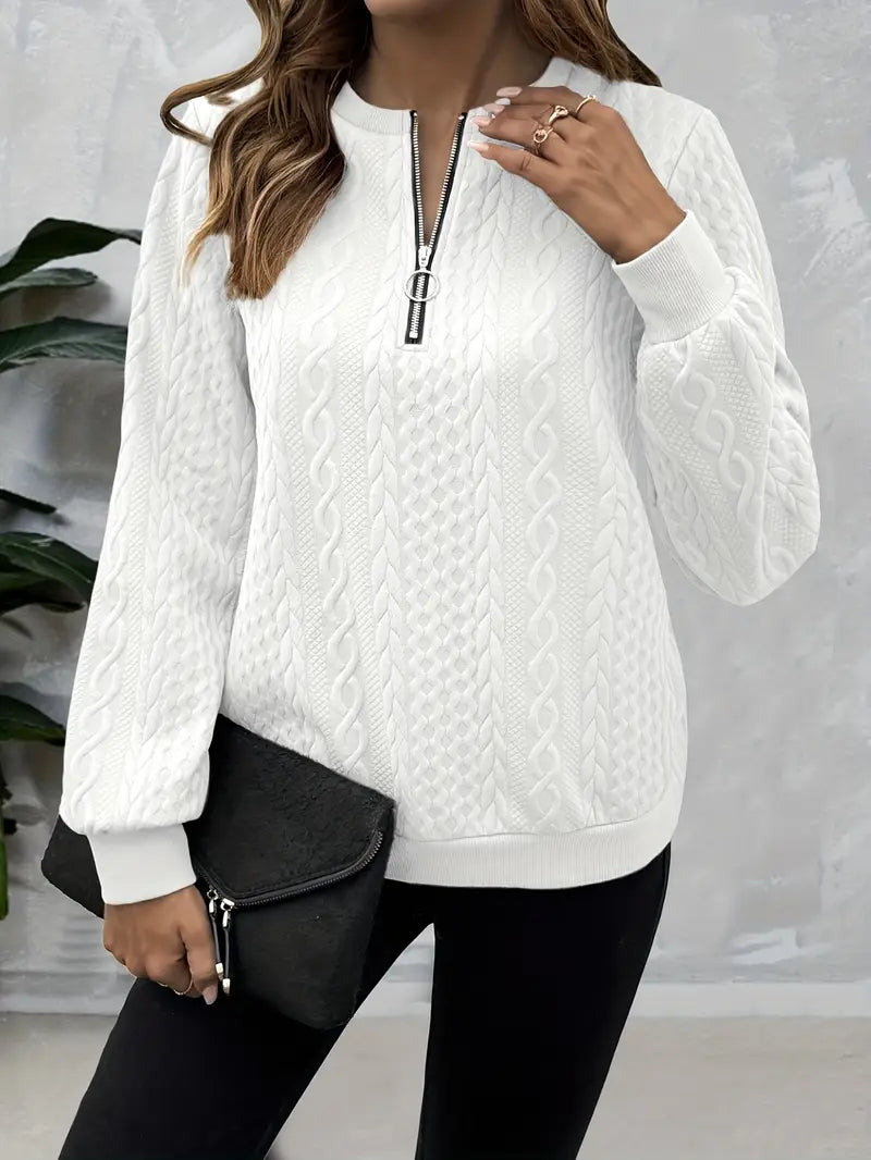 Morgan - Elegant Zip-Up Sweater For Comfort And Style