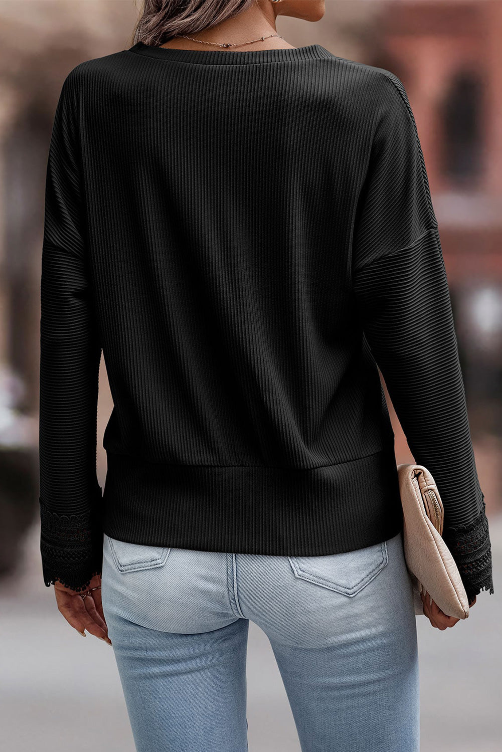 Emery - Stylish V-Neck Long-Sleeved Knitted Sweater