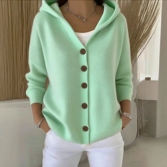 Nancy | Soft Knit Hooded Cardigan