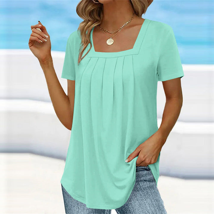 Brenda™ | Chic Pleated Blouse
