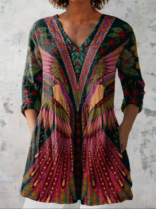 Adrianna | Long V-Neck Shirt