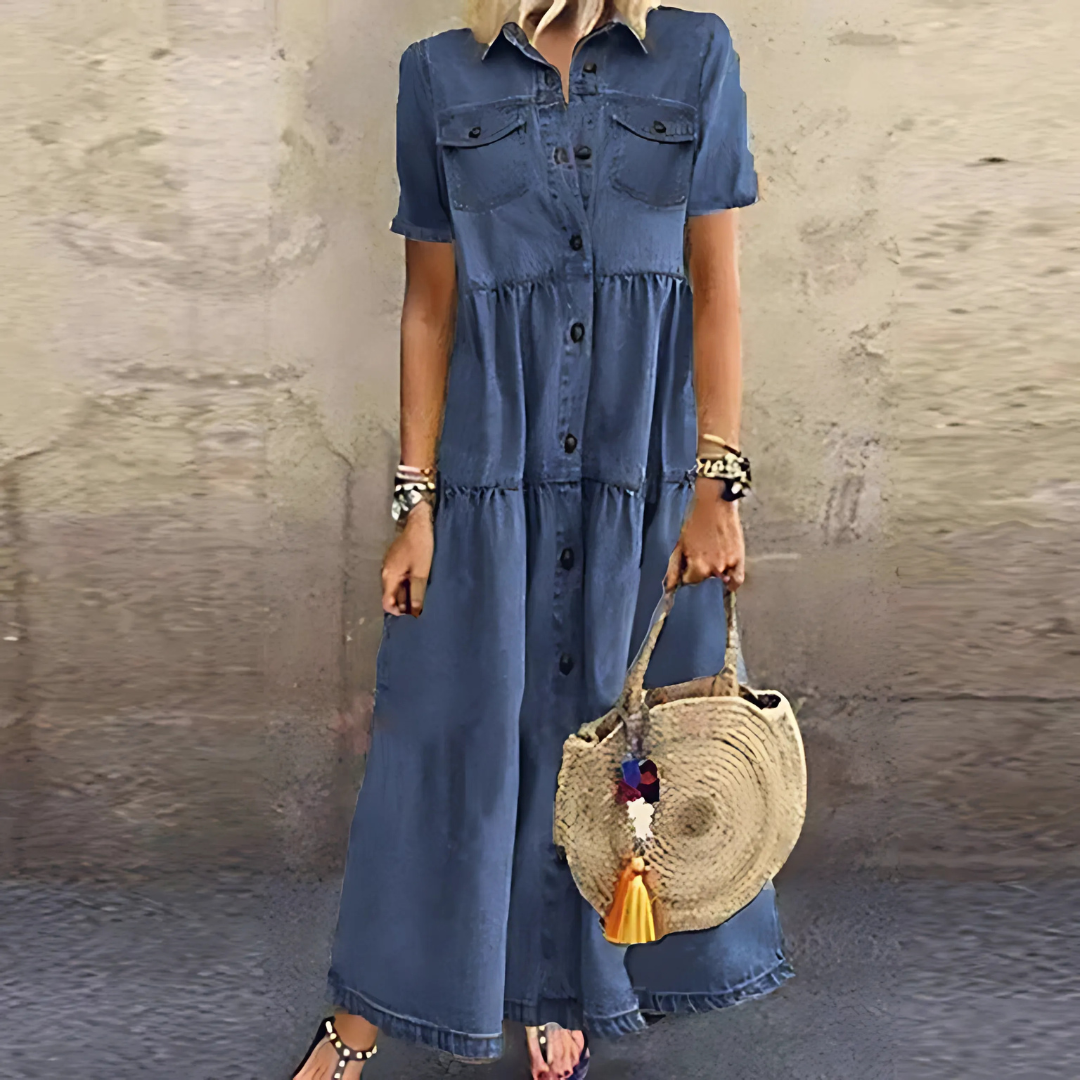Barbara | Classic Denim Dress