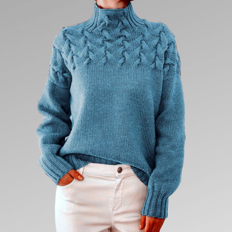 Maeve - Elegant High Neck Sweater