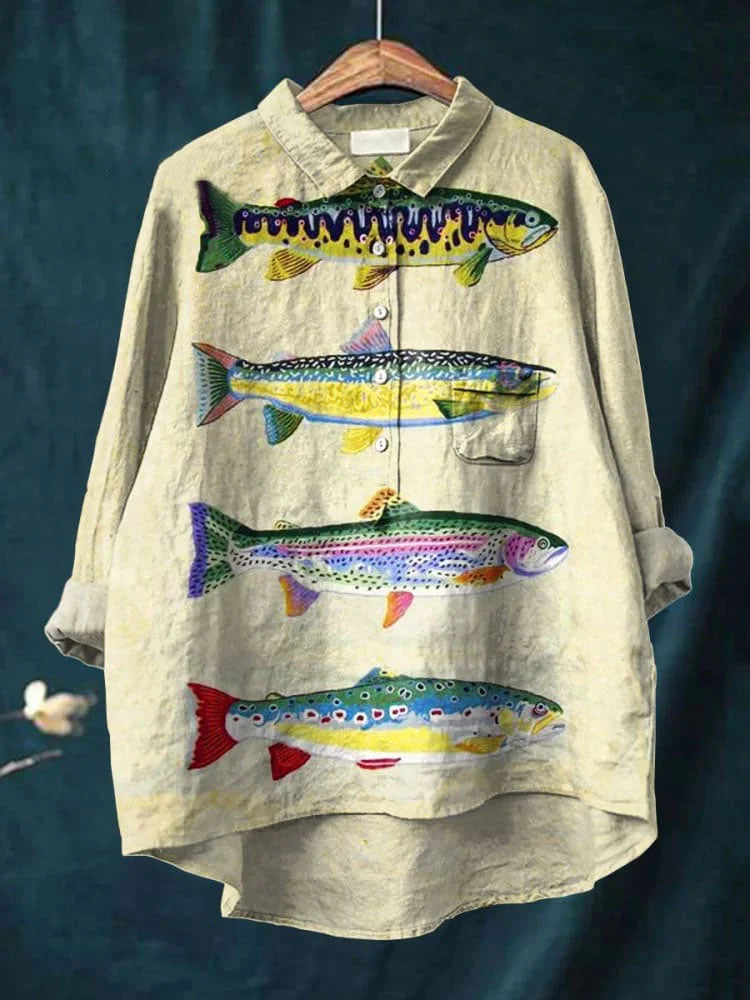 Elle | Fish Art Shirt