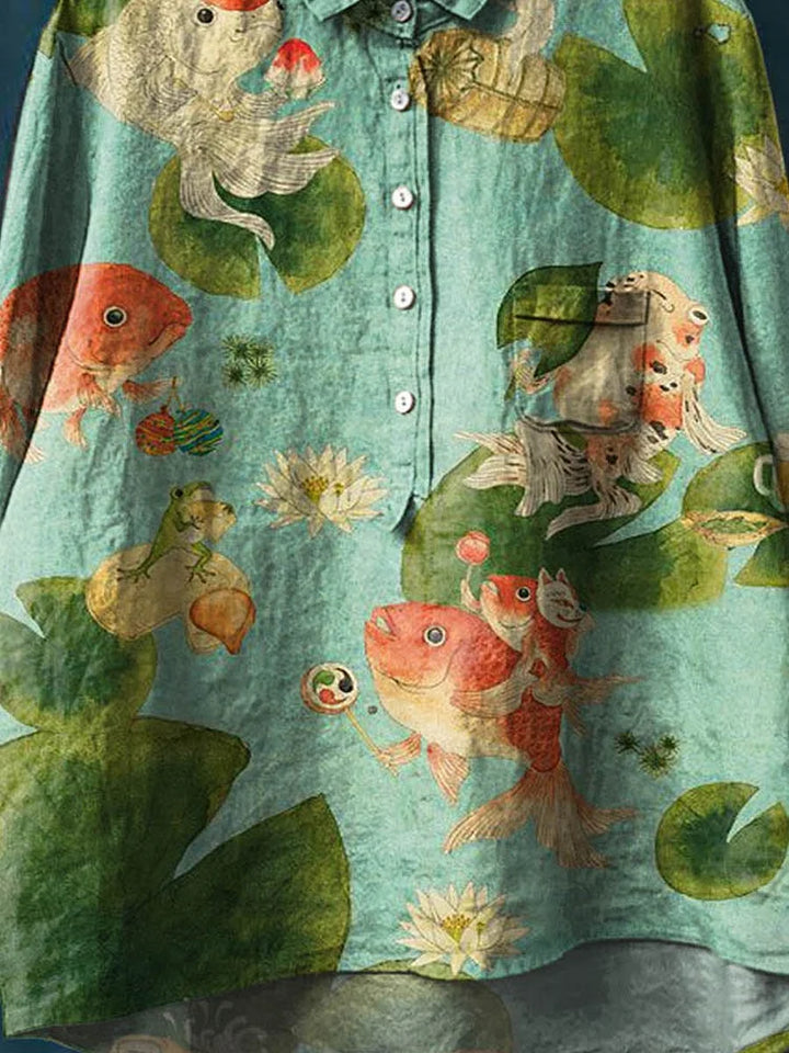 Elle | Fish Art Shirt