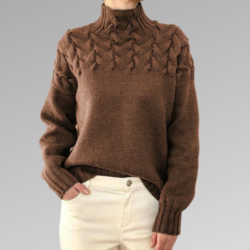 Maeve - Elegant High Neck Sweater