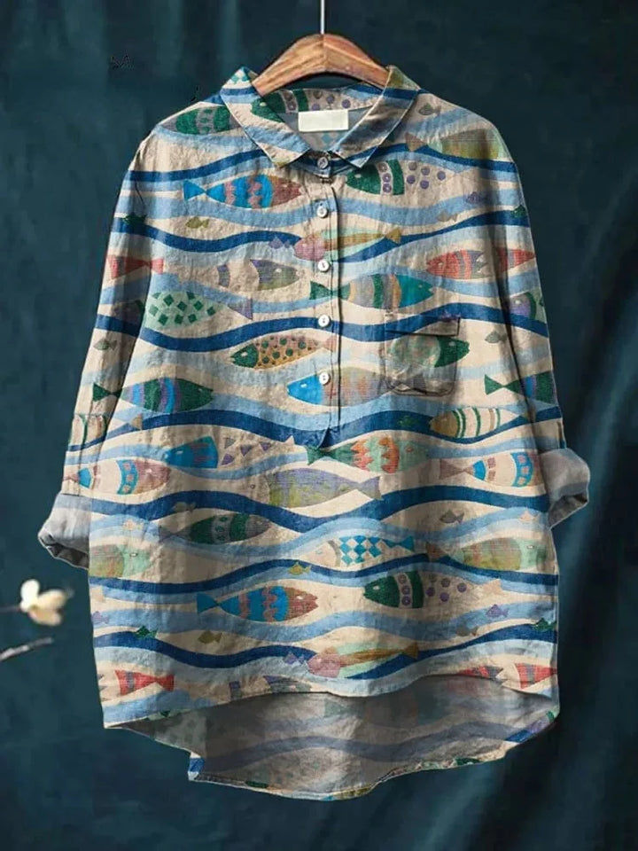Elle | Fish Art Shirt