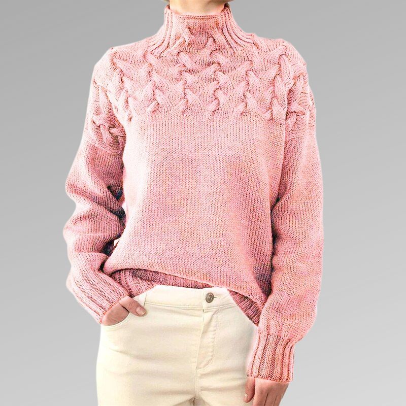 Maeve - Elegant High Neck Sweater