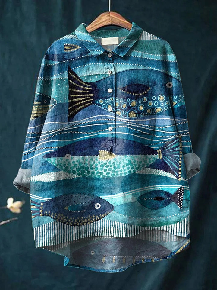Elle | Ocean Art Shirt