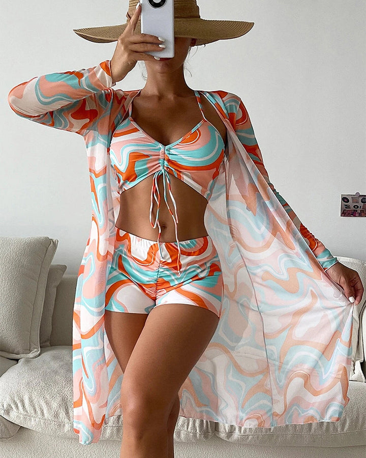 Emma | 3-Piece Bikini Set with Print