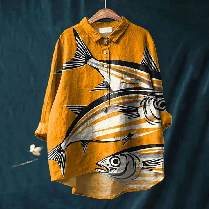 Elle | Fish Art Shirt