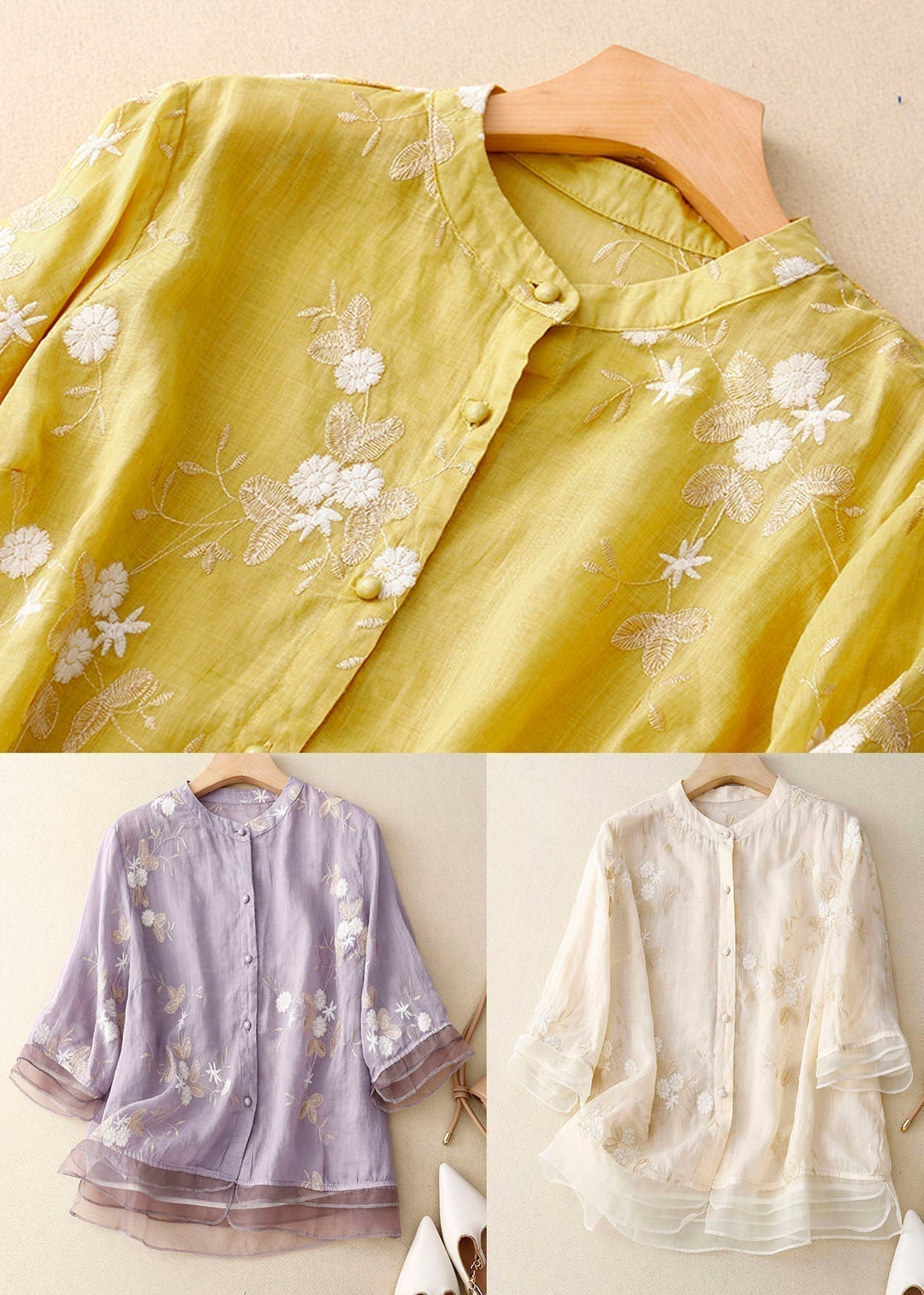 Emily™ | Elegant Blouse with Delicate Embroidery
