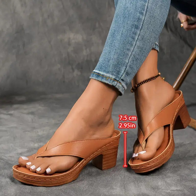 BellaStride™ Orthopedic Comfort Heel Sandals