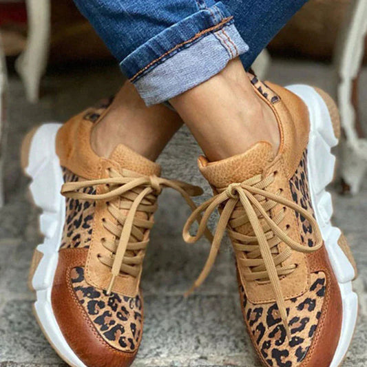 Sierra Luxe™ – Bold Comfort Leopard Sneakers