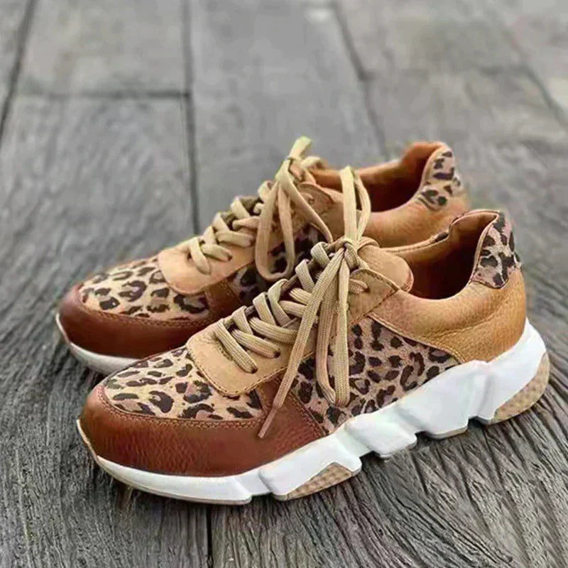 Sierra Luxe™ – Bold Comfort Leopard Sneakers